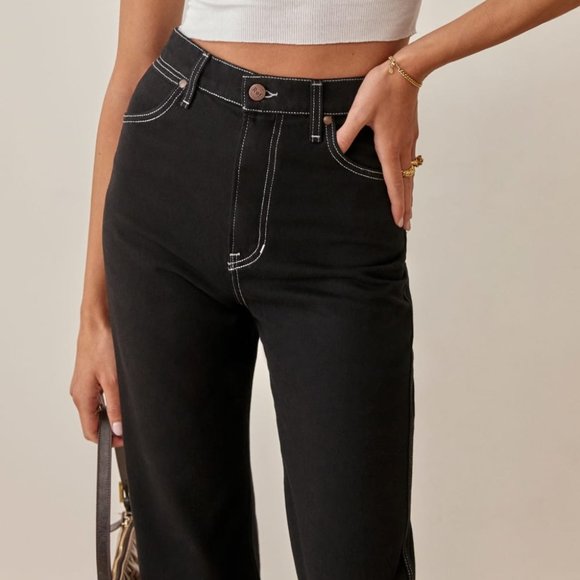 Reformation Cowboy High Rise Straight Jeans - Picture 2 of 10
